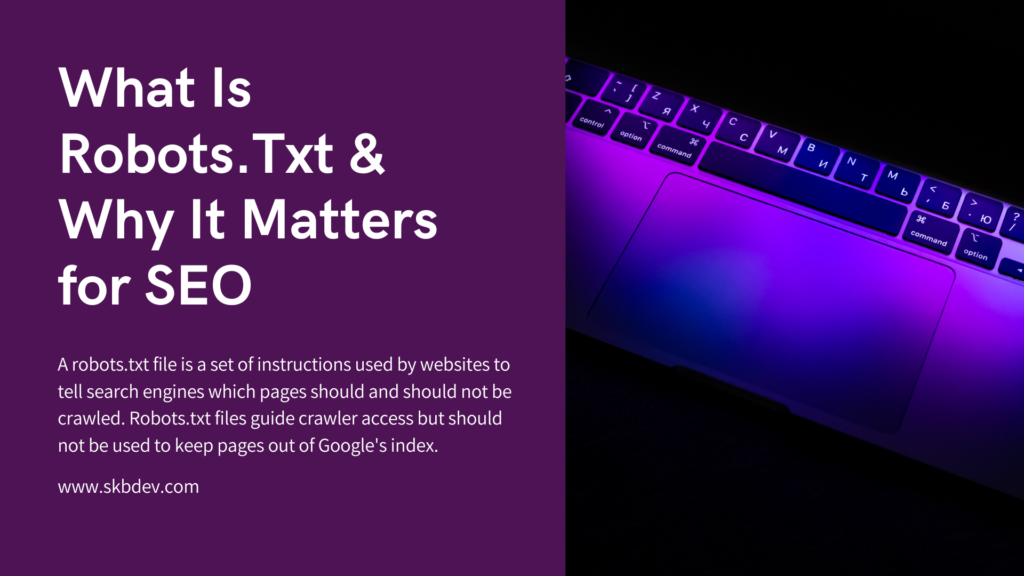 Robots.txt | SKB Web Development | Sahil Rawat